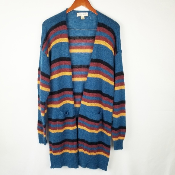 NWT Band Of Gypsies Wool Blend Striped Dus…